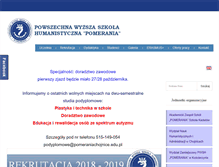 Tablet Screenshot of pomeraniachojnice.edu.pl